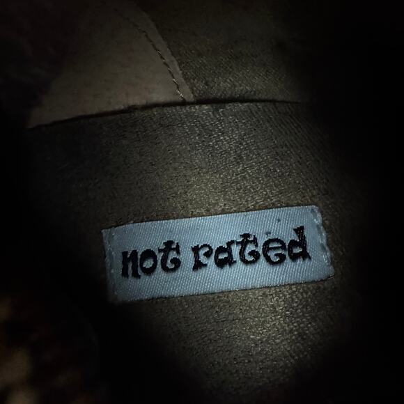 Not Rated Tualamne Western Cowgirl Vegan Leather Tall Riding Boots Women's 7.5 - Picture 11 of 12